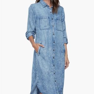 Wash Lab Denim “chill out” shirt dress